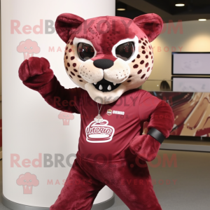 Maroon Jaguar maskot...