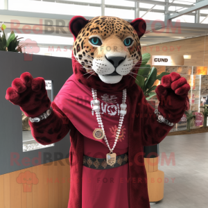 Maroon Jaguar maskot...