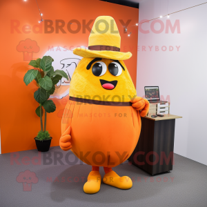 Orange kartoffel maskot...