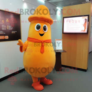 Orange kartoffel maskot...