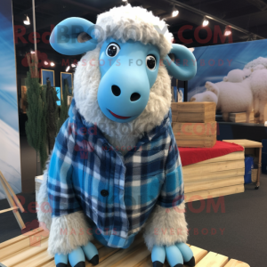 Sky Blue Merino Sheep...