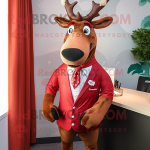 Red Elk mascotte kostuum...