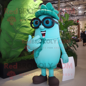 Turkis bønnestengel maskot...