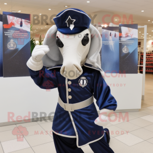 Navy Mare maskot kostume...