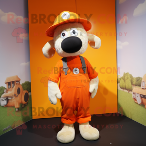 Orange Sheep mascotte...