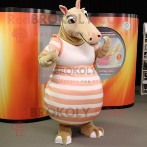 Peach Quagga maskot kostume...