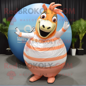 Peach Quagga maskot kostume...