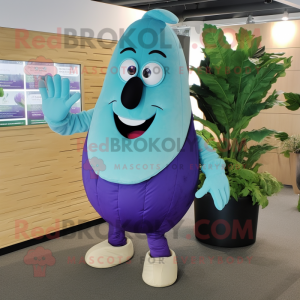 Cyan Aubergine mascotte...