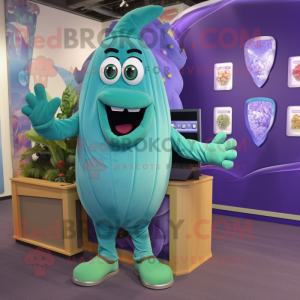 Cyan Aubergine maskot...