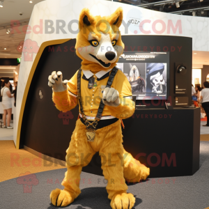 Gold Dingo mascotte kostuum...