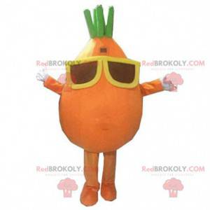 Mascote de cenoura, fantasia de cenoura, fantasia de vegetal -