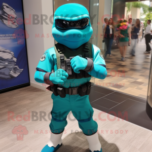 Teal Marine Recon mascotte...