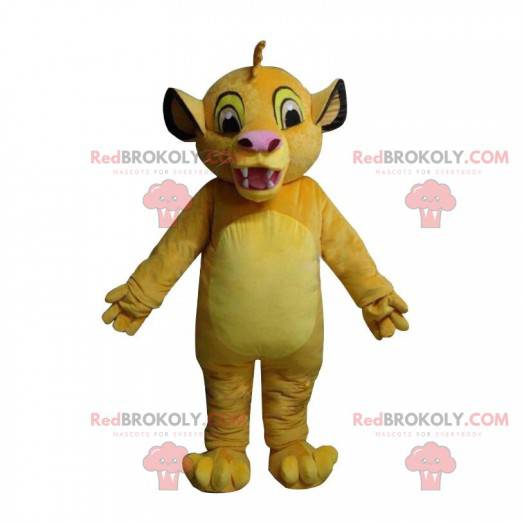 Mascot Simba, de leeuwenkoning. Simba-kostuum, Nala -