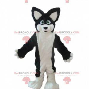 Mascotte de chien husky, costume de renard, déguisement poilu -