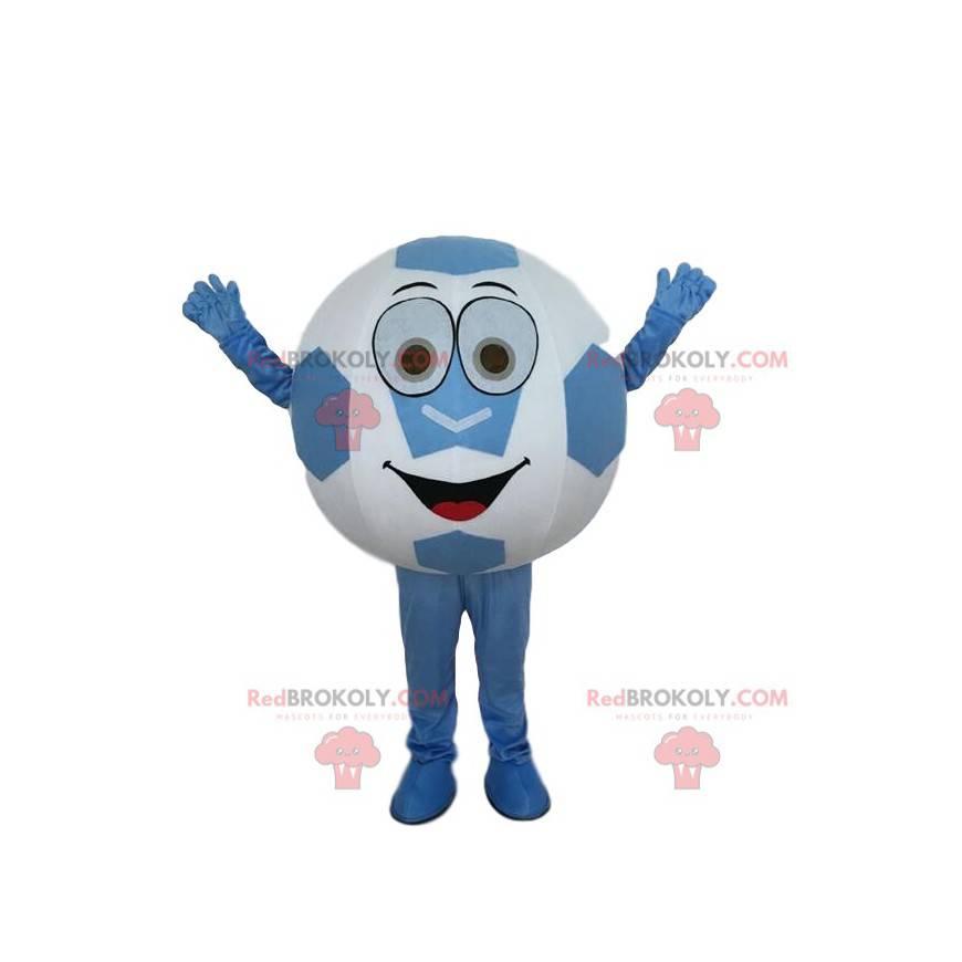 Mascotte de ballon de foot, costume de supporter -
