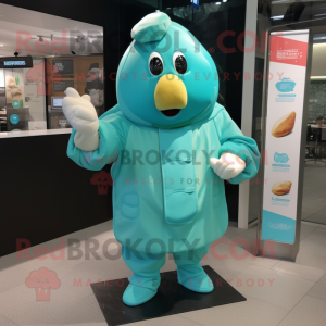 Cyan kartoffel maskot...