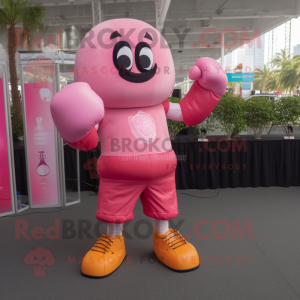 Pink Boxing Glove mascotte...