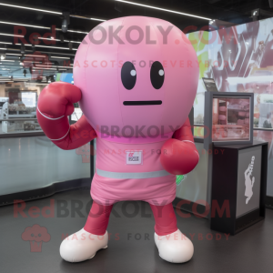 Pink Boxing Glove mascotte...