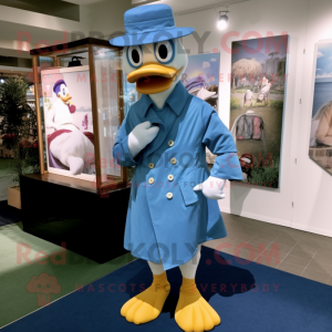 Blue Duck maskot drakt...