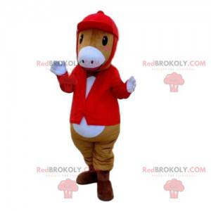 Mascote pônei, cavalo, traje de equitação - Redbrokoly.com