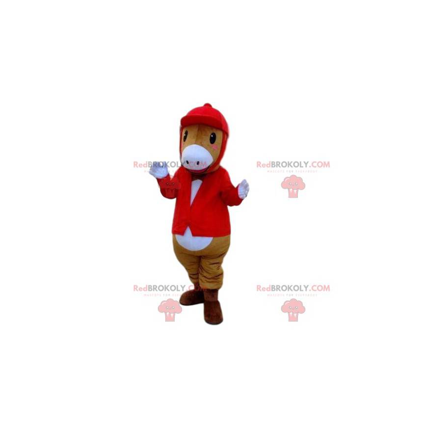 Mascote pônei, cavalo, traje de equitação - Redbrokoly.com