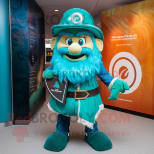Blågrønn Leprechaun Hat...