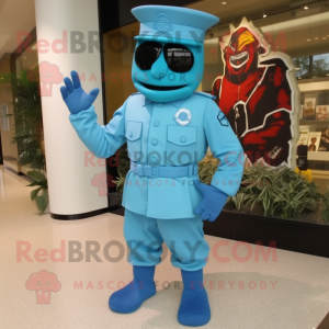 Cyan Marine Recon mascotte...