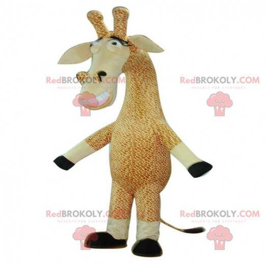 Giraffe mascotte, jungle kostuum, gigantische giraf -