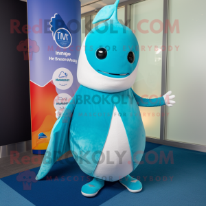  Narwhal mascotte kostuum...