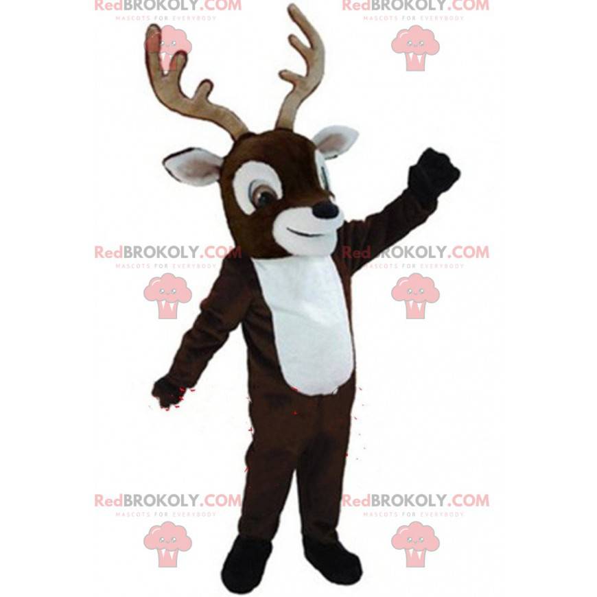 Mascotte de cerf, costume de renne, déguisement de caribou -