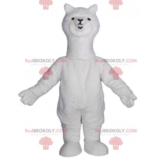 White alpaca mascot, white llama costume - Redbrokoly.com