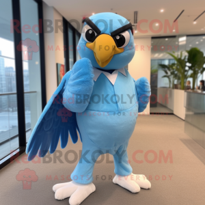 Sky Blue Falcon maskot...