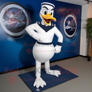 Navy Swans maskot kostyme...