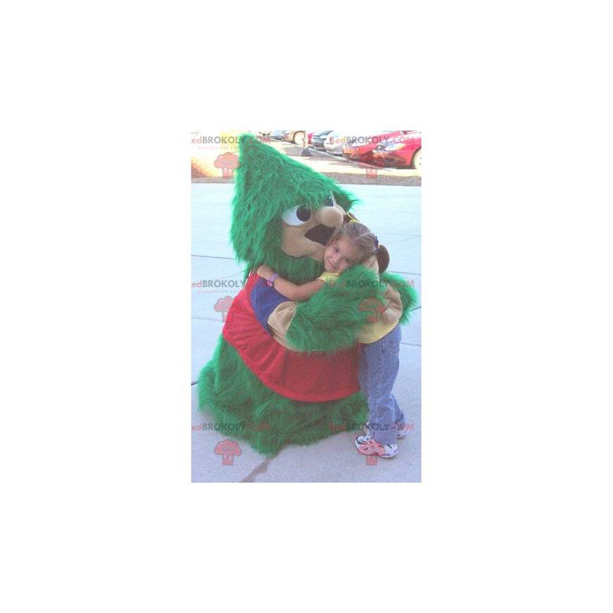 Toda la mascota del árbol de Navidad verde y rojo peludo - Toda la mascota del árbol de Navidad verde y rojo peludo -