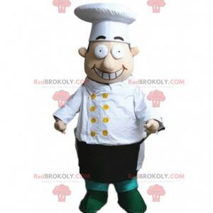 Chef-kok mascotte, restaurateur kostuum - Redbrokoly.com