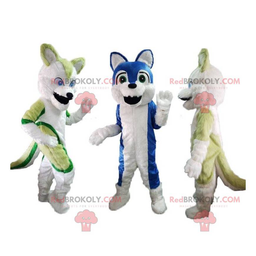 3 husky maskotter, husky kostumer, hundedragter - Redbrokoly.com 3 husky maskotter, husky kostumer, hundedragter - Redbrokoly.com