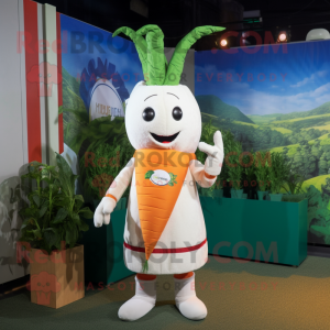 White Carrot mascotte...