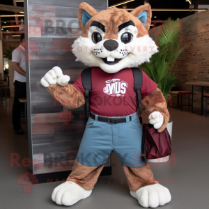 Maroon Bobcat mascotte...