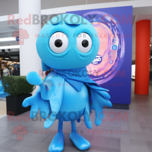 Sky Blue Squid mascotte...