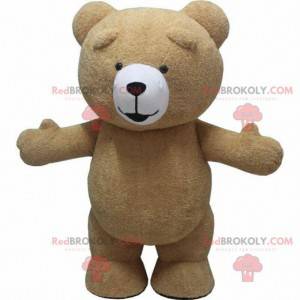 Teddy bear mascot, brown bear costume - Redbrokoly.com