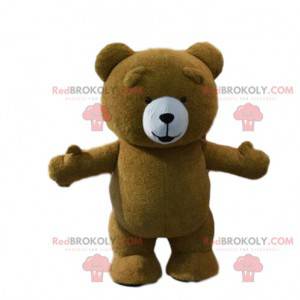 Teddy bear mascot, brown bear costume - Redbrokoly.com