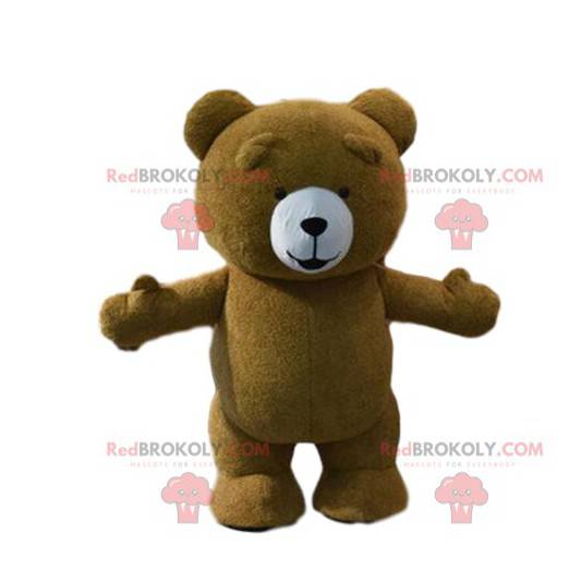 Teddy bear mascot, brown bear costume - Redbrokoly.com