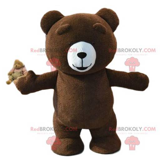 Stor brun bamse kostyme, brun bjørn kostyme - Redbrokoly.com