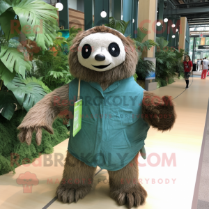 Forest Green Sloth mascotte...