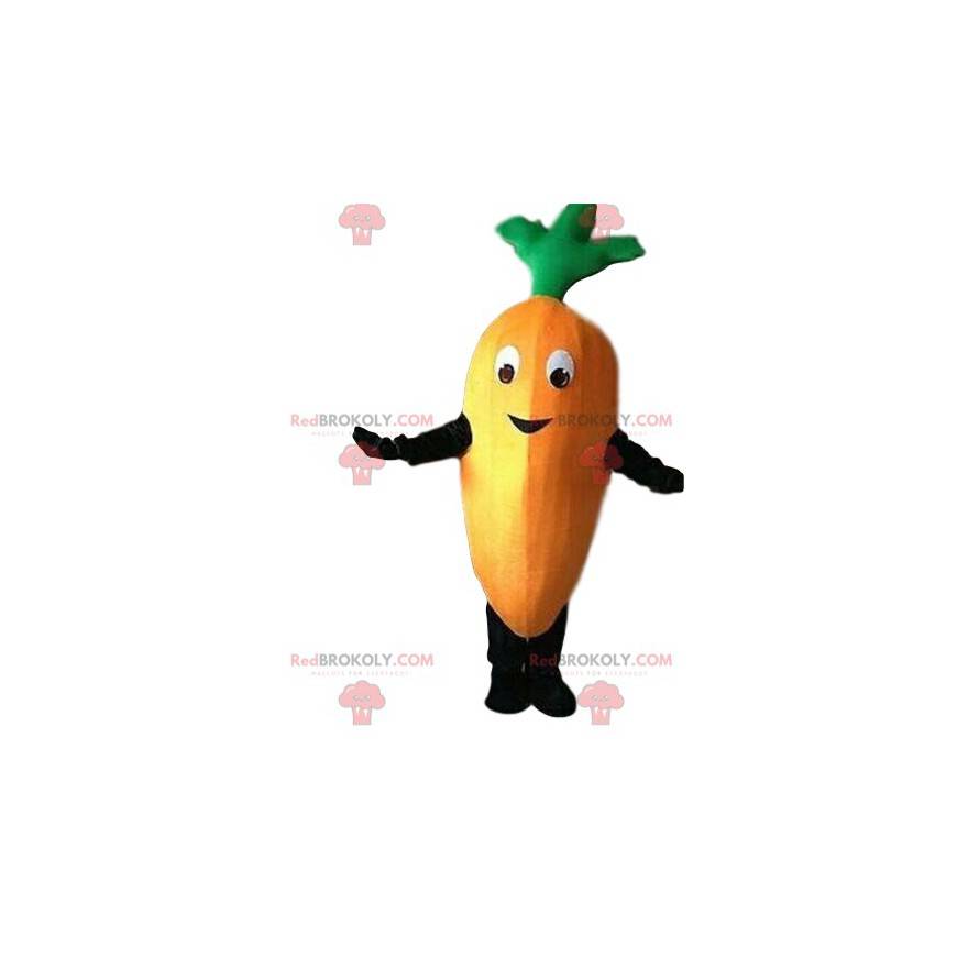 Mascotte de carotte, costume de carotte, déguisement de légume