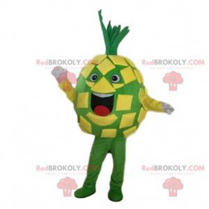 Mascotte d'ananas, costume de fruit, déguisement exotique -