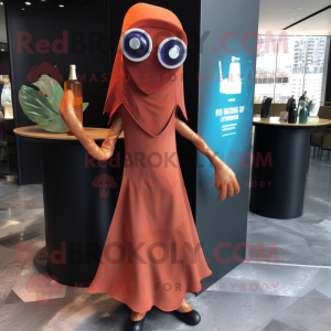 Rust Squid mascotte kostuum...