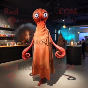 Rust Squid maskot kostym...