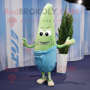 Cyan-Asparagus Maskottchen...