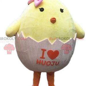 Chick mascot, egg costume, eggshell - Redbrokoly.com